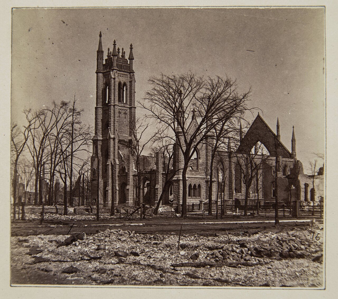 The Great Fire Scorch Marks Still Visible on St. James Cathedral's Bell Tower - Image 2